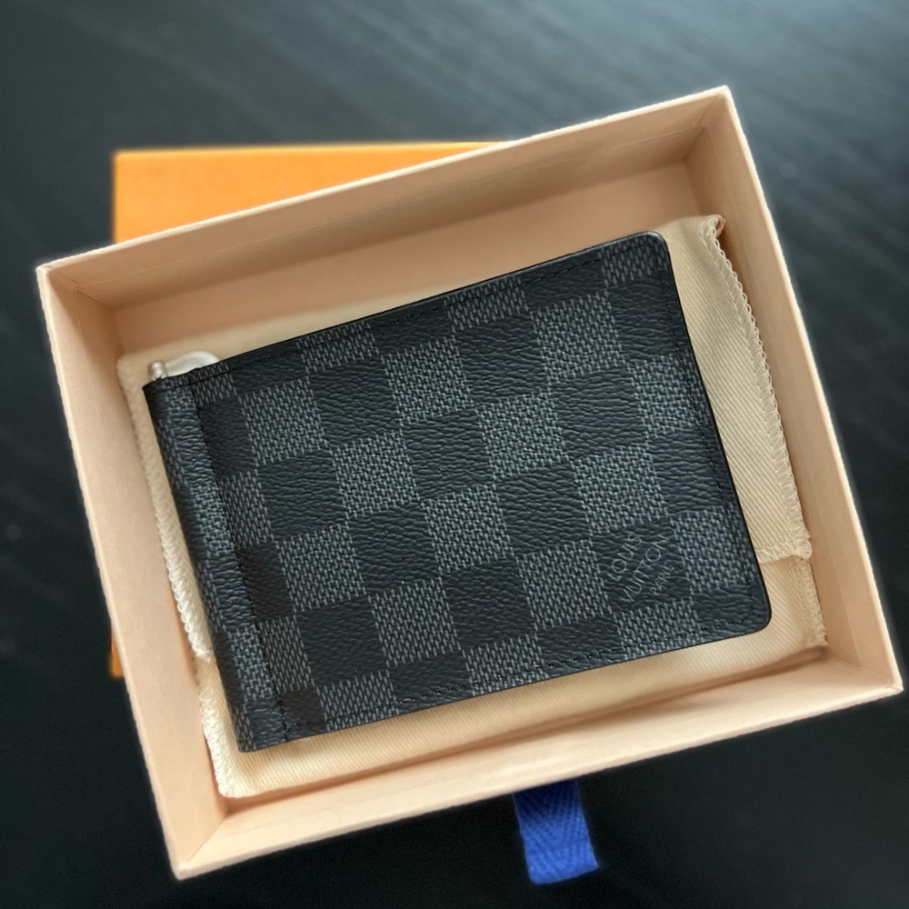 Louis Vuitton Pince Money Clip Damier Graphite